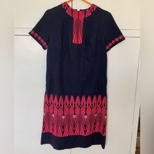Vintage Wool Embroidered Dress